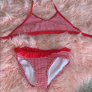 girls large two piece swim suit